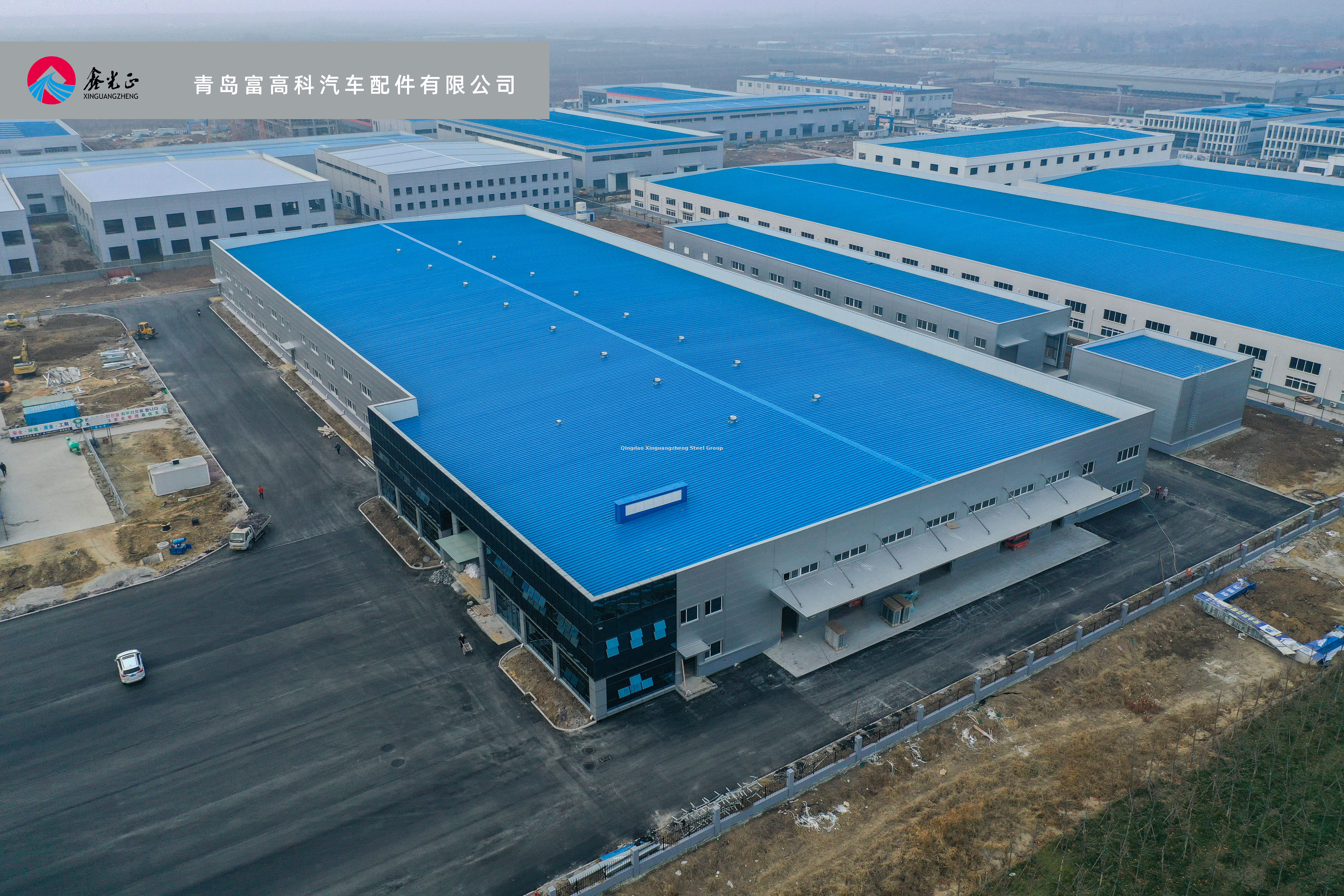 عمل سقيفة ببنية فولاذية عريضة عريض مسبقًا (3)